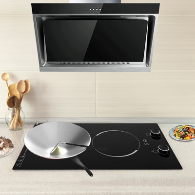 Plaque de cuisson électrique 20 po à infrarouge avec brûleur électrique double