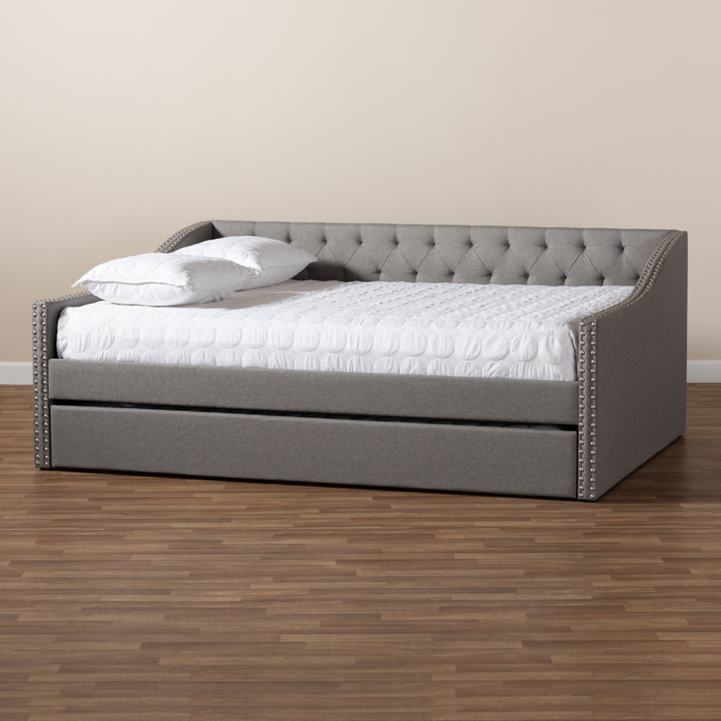 Weldon Upholstered Daybed, Light Gray, Queen