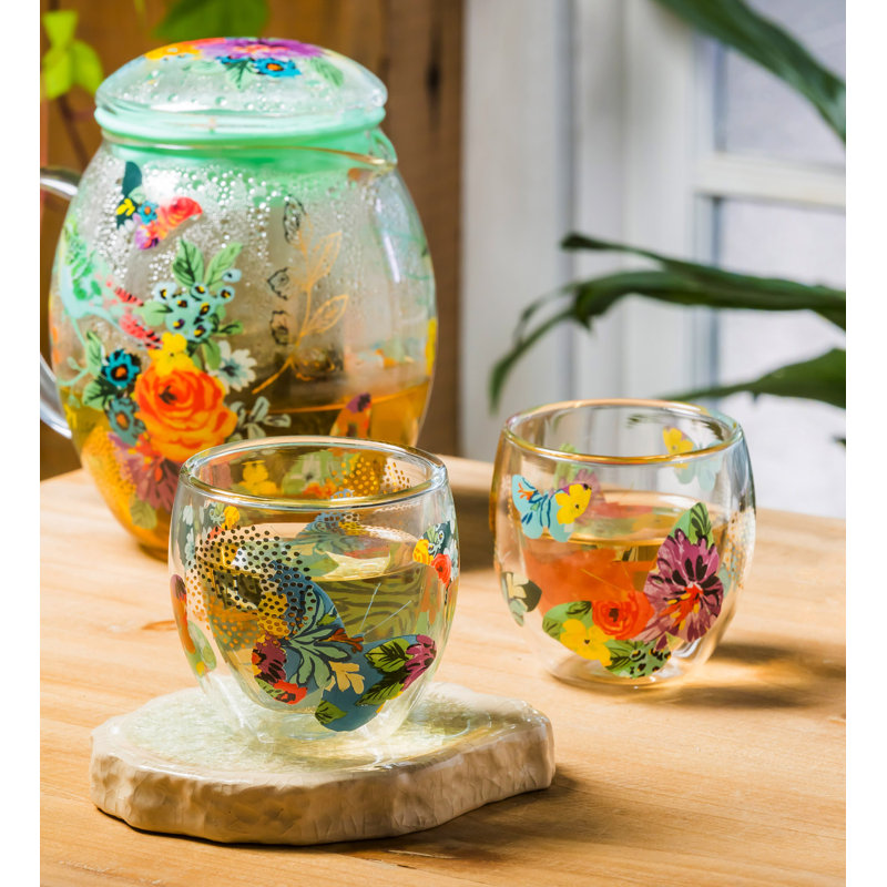 Ensemble de thé en verre pour 2 personnes Tolle