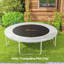 Tapis de remplacement pour trampoline Soozier, convient au trampoline de 12 pi avec 72 crochets en V et aux ressorts de 5,5 po, tapis de trampoline avec 8 rangées de coutures et outil de traction à ressort (ressort et cadre non inclus)-113908561