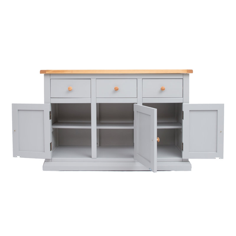 Dayana 3+3 Sideboard, Grey/Brown