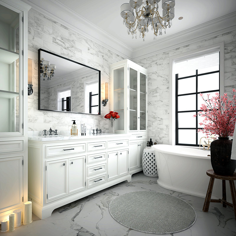 Miroir de salle de bain 36x24inch, 24,58 po x 36,49 po