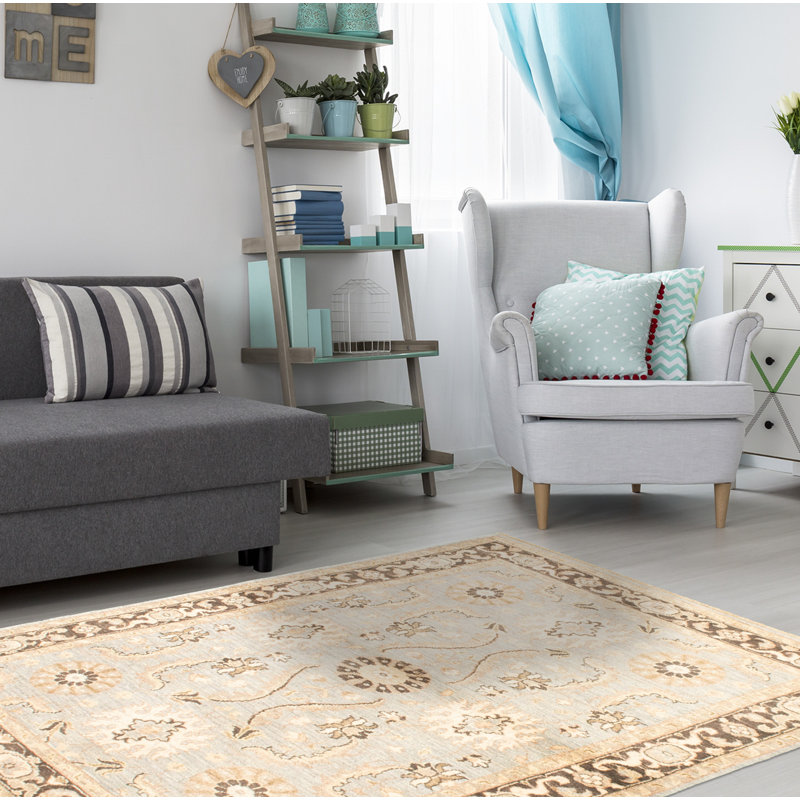 Tapis de bois one-of-kind-noué la 2010 chobi bleu ciel 4 pi 2 po x 6 pi Aftin