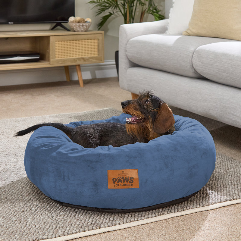 Slumberdown Paws for Slumber Donut Pet Bed, Large (41 - 70 lbs), Large (75cm W x 24cm D x 75cm H), Navy