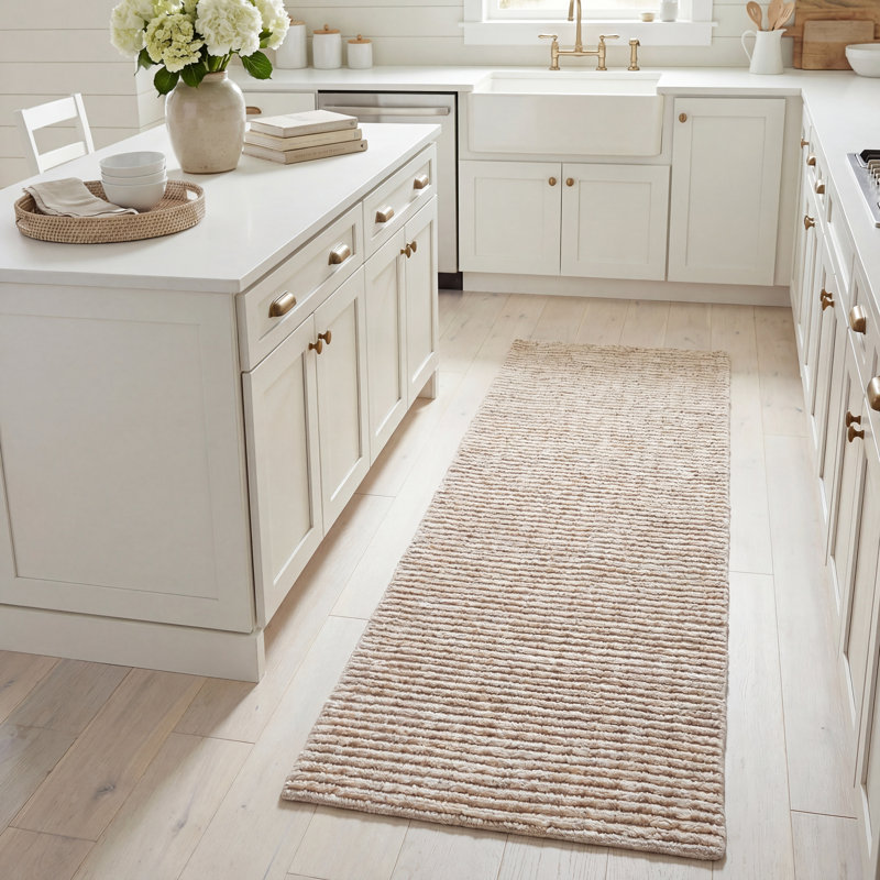 Bosch Natural Fiber Hand Woven Jute Rug, Runner 2'6" x 8'
