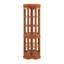 Armoire d'angle avec 5 tablettes et système d'éclairage, chêne (ampoule E26 non incluse)