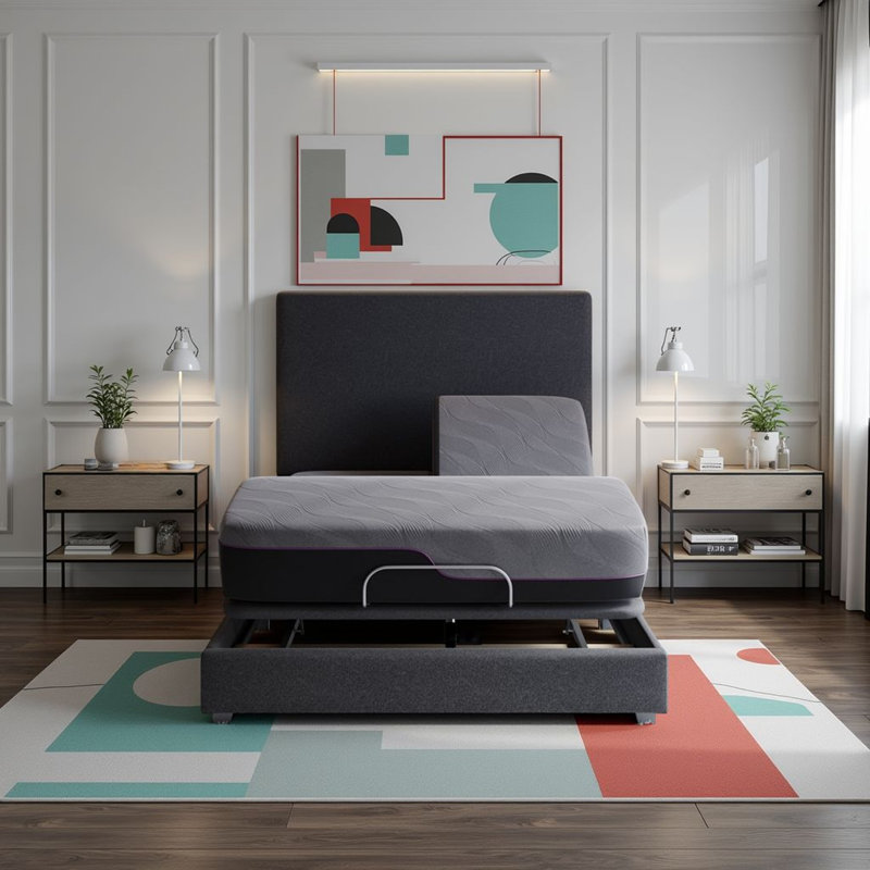 Matelas en mousse viscoélastique avec sommier ajustable 11 po Renew
