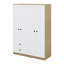 Garde-robe 4 portes avec tiroirs, tablette et tringle
