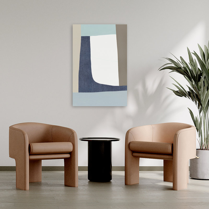 Natural Flow II Modern Abstract Modern Geometric Minimalism, 36" H x 24" W