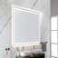 Miroir de salle de bain 84 po x 48 po à DEL avec avant et rétroéclairage, miroir de meuble-lavabo mural avec cadre en aluminium, antibuée, mémoire, 3 couleurs, gradation continue-130940252-130940254-130940260