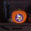 Décoration citrouille en résine avec logo LED 3D des Vikings du Minnesota (NFL) | 25 cm