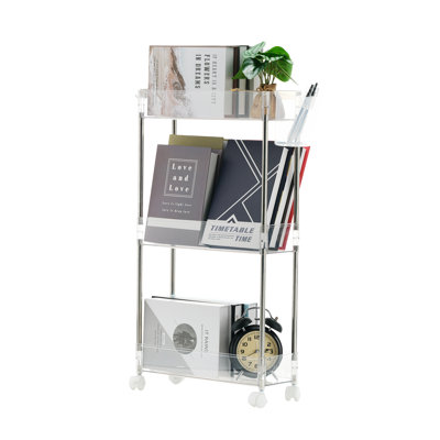 15.7'' W Utility Cart with Wheels