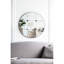 Miroir mural rond 36 po en verre de style traditionnel pour salle de bain, vestibule, console - Design rustique et romantique avec motif de fleurs en résine 35,8 po X Make Your Home Shine