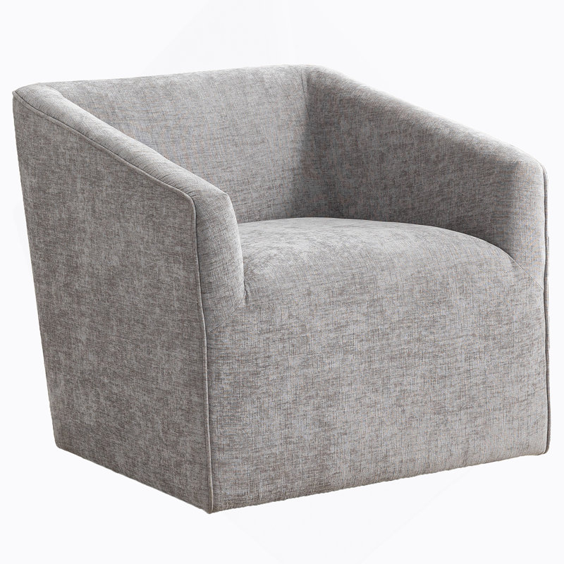 Fauteuil demi-tonneau pivotant à 360 ° Nice, Gris