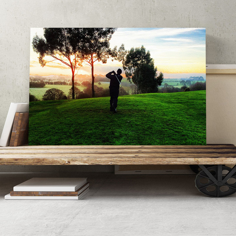 Golf Landscape Photographic - Wrapped Canvas, 40cm H x 60cm W