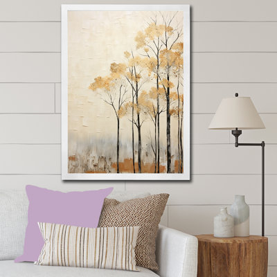 " Harmonous Beige Tree Art "