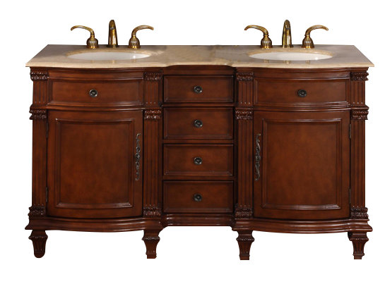 Ensemble de meuble-lavabo double 60 po Hartell