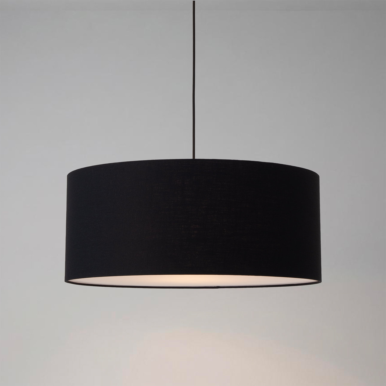 Pendant Kit Stretch Linen Single Pendant, Black