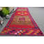Tapis de couloir turc rétro vintage dans des tons de terre riches pour décor de couloir et de salon brun / rose
