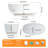 59" Premium Freestanding Solid Surface Resin Stone Bathtubs