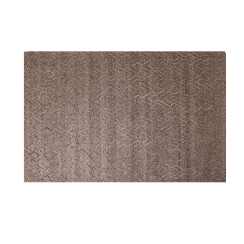 Tapis de zone brune à la main noué la light Marcie