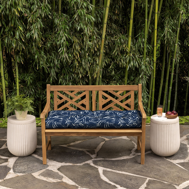 Coussin de siège d'extérieur 1 pièce ARDEN, Polyviscose bleue