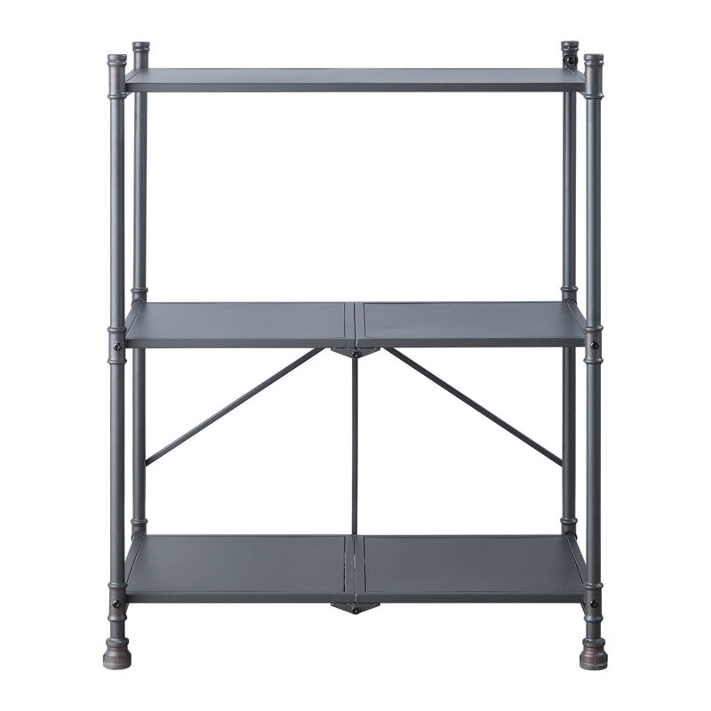 Cordelia Sandy Black, Dark Bronze Hand-Brushed Finish Console Table, 39" H x 31" W x 17" D