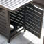 Table d'extérieur pour foyer au gaz propane, table de salle à manger avec couvercle-730873380