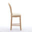 Ensemble de 2 tabourets de bar en bois massif avec tabourets de bar en bois massif