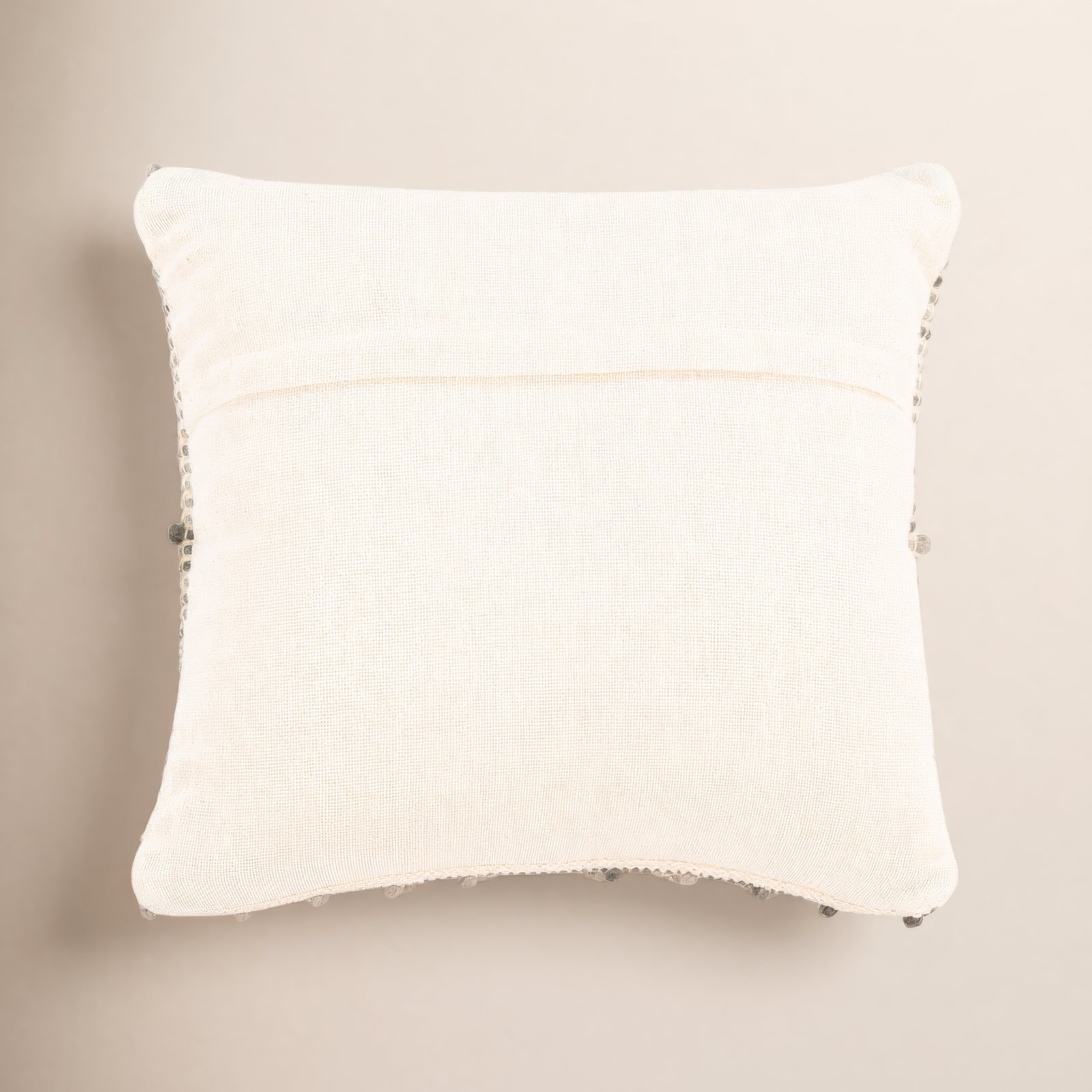 Cait 20" x 20" Embroidered Throw Pillow, Grey