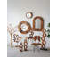 Table d'appoint 23,5 po x 19,5 po x 15,5 po en teck brun
