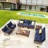 Heiman 7 - Person Patio Conversation Set with Cushions