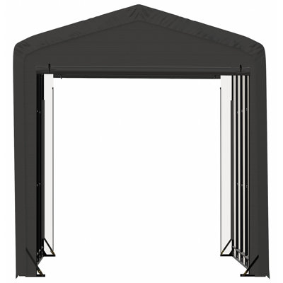 ShelterTube Wind and Snow-Load Rated Garage, 14x23x16 Grey