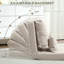Canapé-lit convertible pliant rembourré avec paresseux avec coussin pour le salon - beige