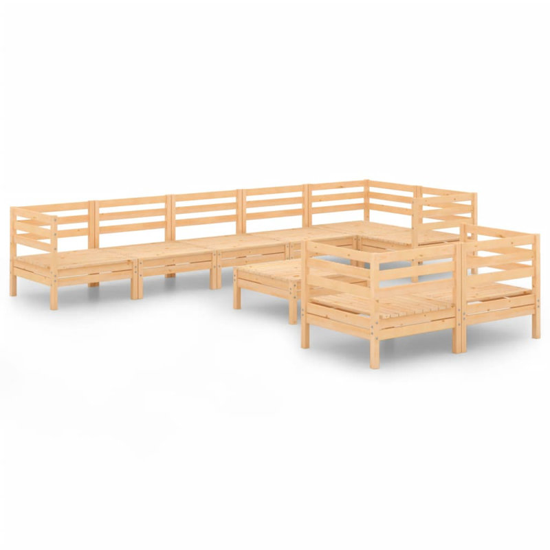 VidaXL 9 Piece Complete Patio Set