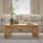 Gedin Three Piece Solid Wood Modern Angled Living Room Table Set