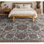 Tapis bleu clair et crème noué à la main de haute qualité