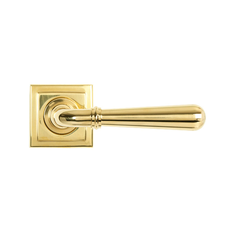 Single Dummy Door Handle, Polished Brass
