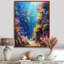 «Blue Orange Coral Marine Life II», impression d'art mural corail-306471985-471096577