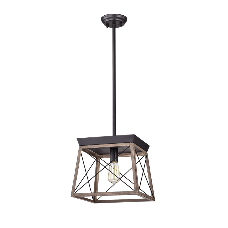 Luminaire suspendu géométrique à 1 lumière unique