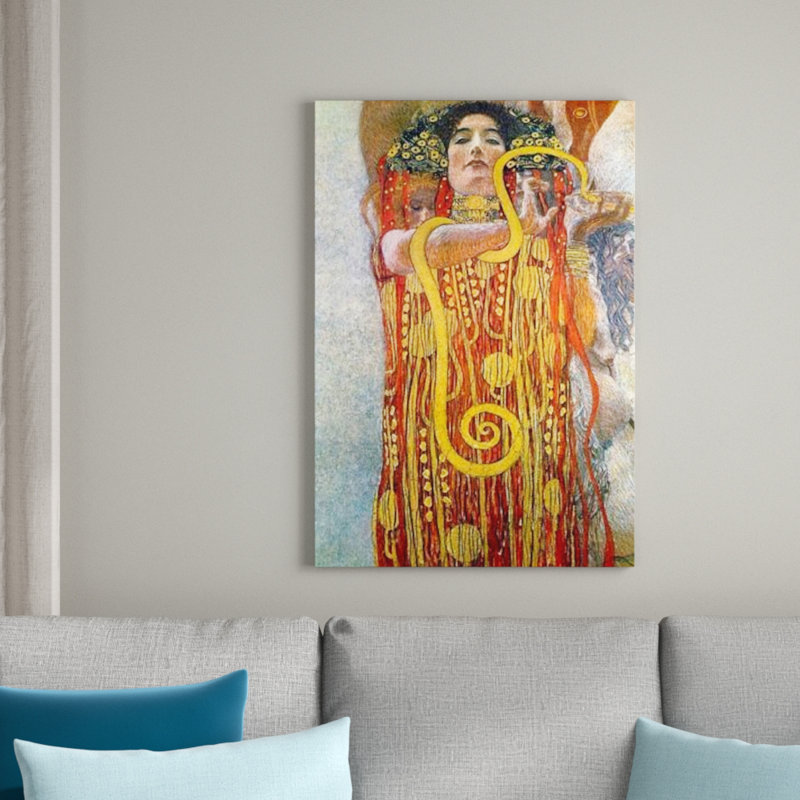Gustav Klimt - Wrapped Canvas Painting, 90cm H x 60cm W x 1.8cm D