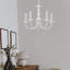 Lustre candélabre blanc classique / traditionnel à 5 lumières de style bougie Clydeen-21231340