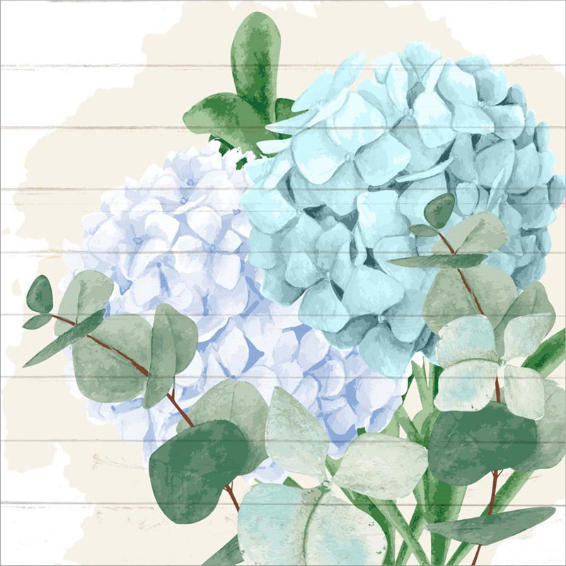 Décoration murale hortensia