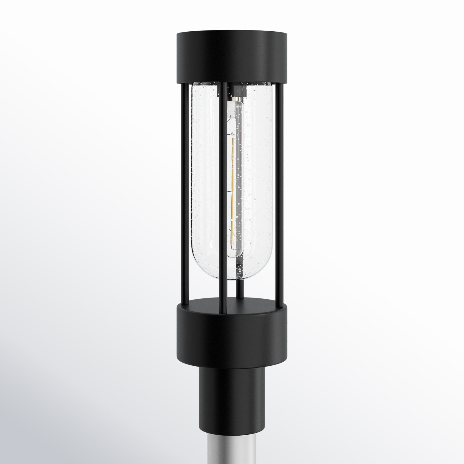 Zev Seeded Aluminum Outdoor Lantern Head