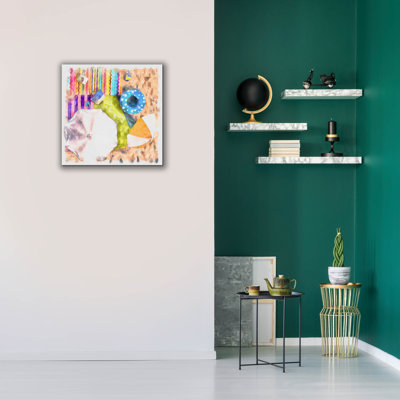  «Bird's Eye Beach 1» par Alonzo Saunders, art mural sur toile, 26 po x 26 po