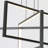 Kanise 3-Light Modern Chandelier Rectangular Black Cage Kitchen Island Pendant with Remote-205194047