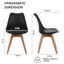 Ensemble de chaises de salle à manger 4 pièces-726302069