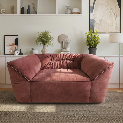 Canapé paresseux surdimensionné en velours, grand fauteuil à billes immersif, canapé de détente