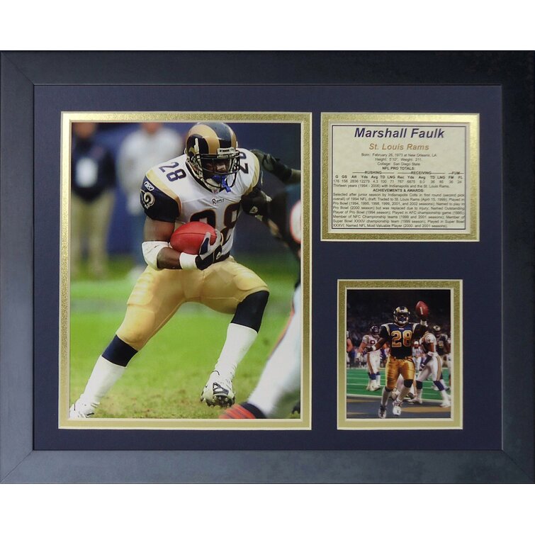 Marshall Faulk Rams Art Prints for Sale