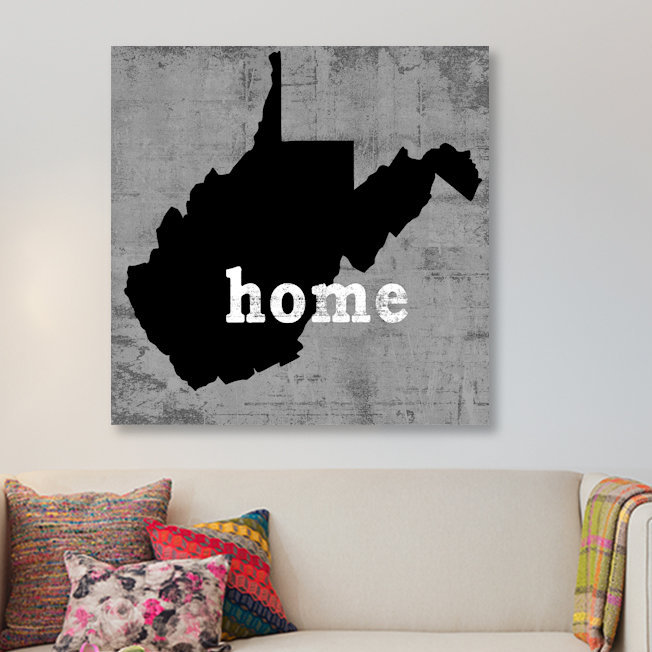 «This is Home Series: West Virginia», impression sur toile, H 12 po x l 12 po x P 1,5 po, Toile tendue, Pas de tapis